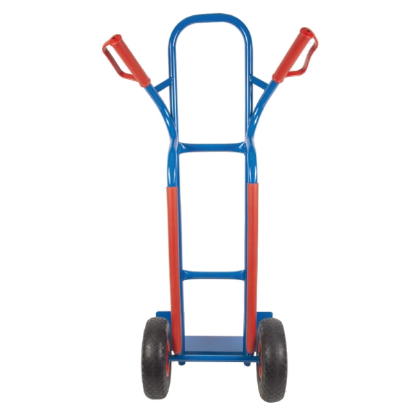 TRESTLES Profi Sackkarre Transportkarre Vollgummi Rad 250kg S04 blau *Gebraucht* 