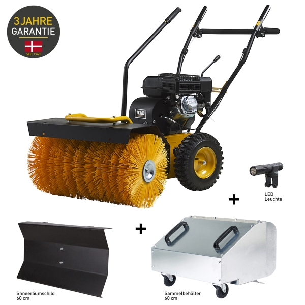 TEXAS Handy Sweep 690TG 3in1 Kehrmaschine Benzin Schneeschild 60cm *GEBRAUCHT* 