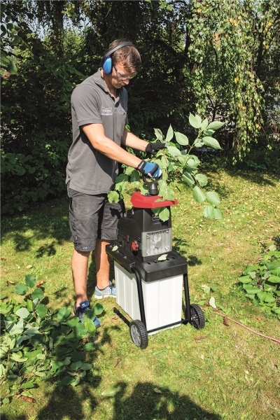 Scheppach GS60 Gartenhäcksler Elektro Leisehäcksler Walzenhäcksler Schredder 