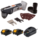 Batavia Akku Multitool Multifunktionswerkzeug Oszillierer 2x2Ah Akku+Ladeg.