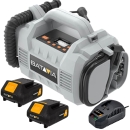 Batavia Akku-Kompressor Akku Luftpumpe Druckluftkompressor 2x2Ah Akku+Ladeg.
