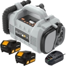 Batavia Akku Kompressor Akku-Luftpumpe Druckluftkompressor 2x4Ah Akku+Ladeg.