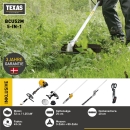 TEXAS Gartenpflegeset Benzin Rasentrimmer Hochentaster Motorsense BCU52M 5in1