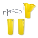 Sirl Profi XXL Bauschuttrutsche Schuttrutschen Schuttrohr SET (4-tlg. 3,23m)