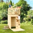 SOULET Spielhaus Kinder Klettergerüst Spielturm Kletterwand Kletterturm Knight