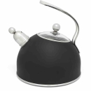 BREDEMEIJER Flötenkessel schwarz matt 2,5 l 23x21x23,5 cm aus Edelstahl