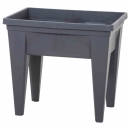 EDA Hochbeet "MAX" anthrazit 75,6 x 55,6 x 68 cm, 85 l Beet, Wasserreservoir