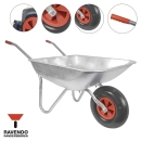 RAVENDO Schubkarre Vollgummirad Schubkarren Gartenschubkarre Schiebetruhe 80l