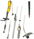 TEXAS Gartenpflegeset 230V elektro Rasentrimmer Hochentaster Smart Combi 100 4:1 