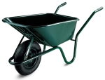 ALTRAD LIMEX Bauschubkarre Schubkarre grün 100l PP-Mulde und Vollgummirad 150kg