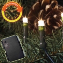 FHS LED-Batterie-Kette außen 160er warmweiß mit Timer für 3 x AA ***NEU***