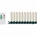 FHS LED kabelloses Christbaumkerzen-Set 10-teilig, außen 10 x 1,5 cm Ø ***NEU***