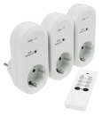 as-Schwabe 24080 Funksteckdose 3-er Set mit Fernbedienung ***NEU***