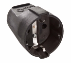 as-Schwabe 45012 Schutzkontakt-Kupplung, schwarz, max. Querschnitt1,5mm² 230V *NEU*
