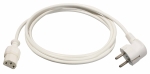 as-Schwabe 70870 Kaltgeräte-Zuleitung 70°C , weiß, 2 m H05VV-F 3G0,75 ***NEU***