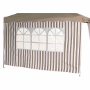 SIENA GARDEN 400301 Seitenteile zu Faltpavillon, taupe/weiß, 2er Set ***NEU***