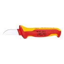 KNIPEX 0303028 Kabelmesser, 50mm, gerade, Kunststoff, Schutzisoliert 1000V, VDE geprüft ***NEU***