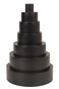 SCHEPPACH Absaugadapter für Absauganlagen Absaugung Sauger 7-stufig Ø25-150mm