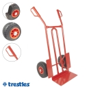 TRESTLES Sackkarre pannensicher Transportkarre Stapelkarre Profi 250 kg S01 rot