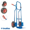TRESTLES Profi Sackkarre Transportkarre Vollgummi Rad 250kg S04 blau *Gebraucht* 