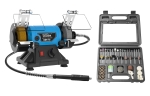 GÜDE GDS 75 Doppelschleifer Schleifmaschine Schleifer mit flexibler Welle 150 W