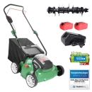 GÜDE Vertikutierer Akku 40V elektro Rasenlüfter elektrisch 400/40-5.0 S 2in1
