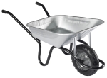 HAEMMERLIN Schubkarre Bauschubkarre Aktiv Premium 100 verzinkt Luftrad 150kg